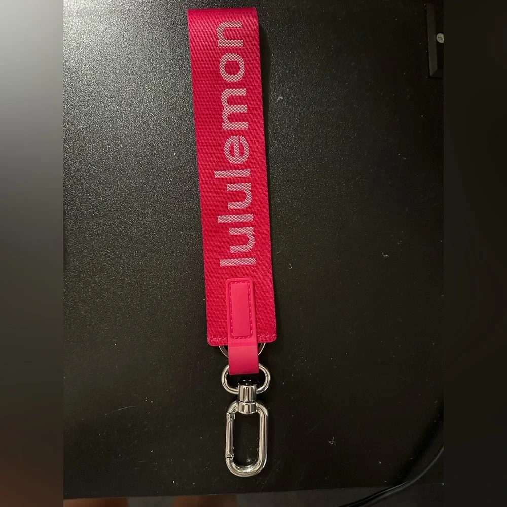 Lululemon Pink Keychain Lanyard
